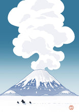 Load image into Gallery viewer, B in Japow -- Blue Volcano -Eco print
