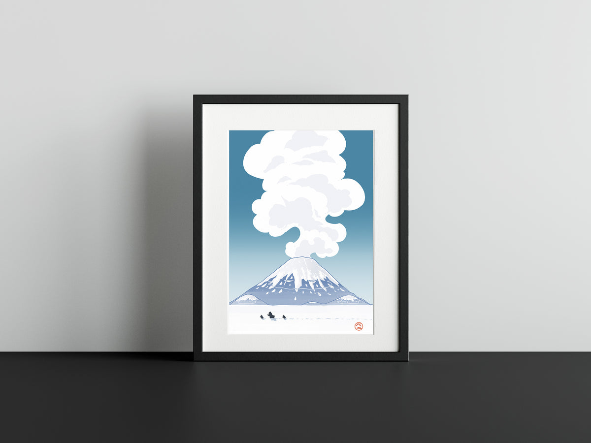 mockup japan snow print