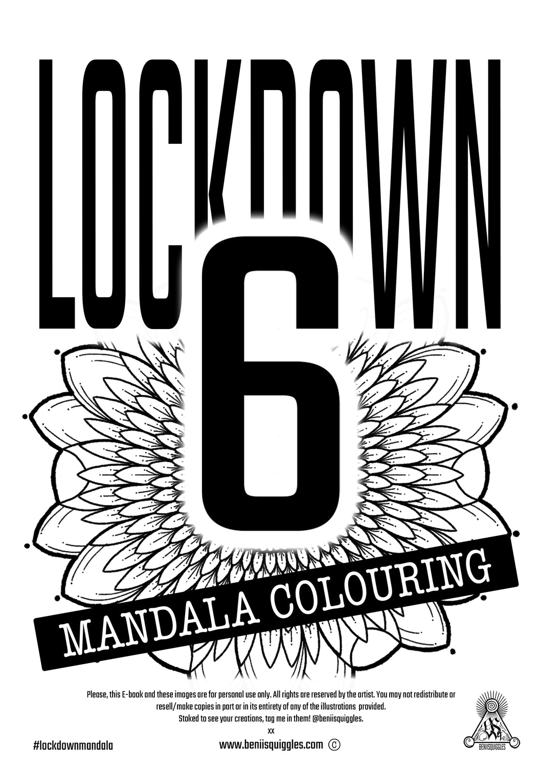 Lockdown 6 Mandala Colouring E-Book